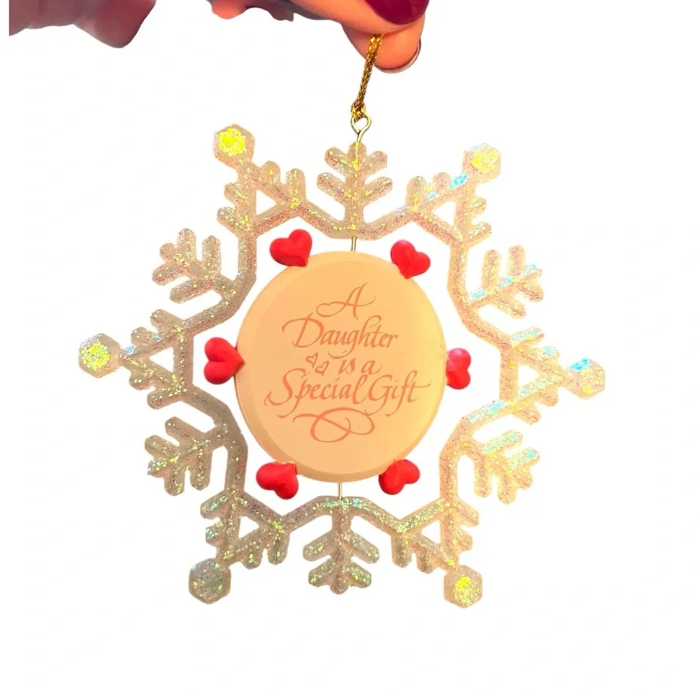 Forget Me Not collectible Christmas Ornament - Merry Christmas Daughter 1994